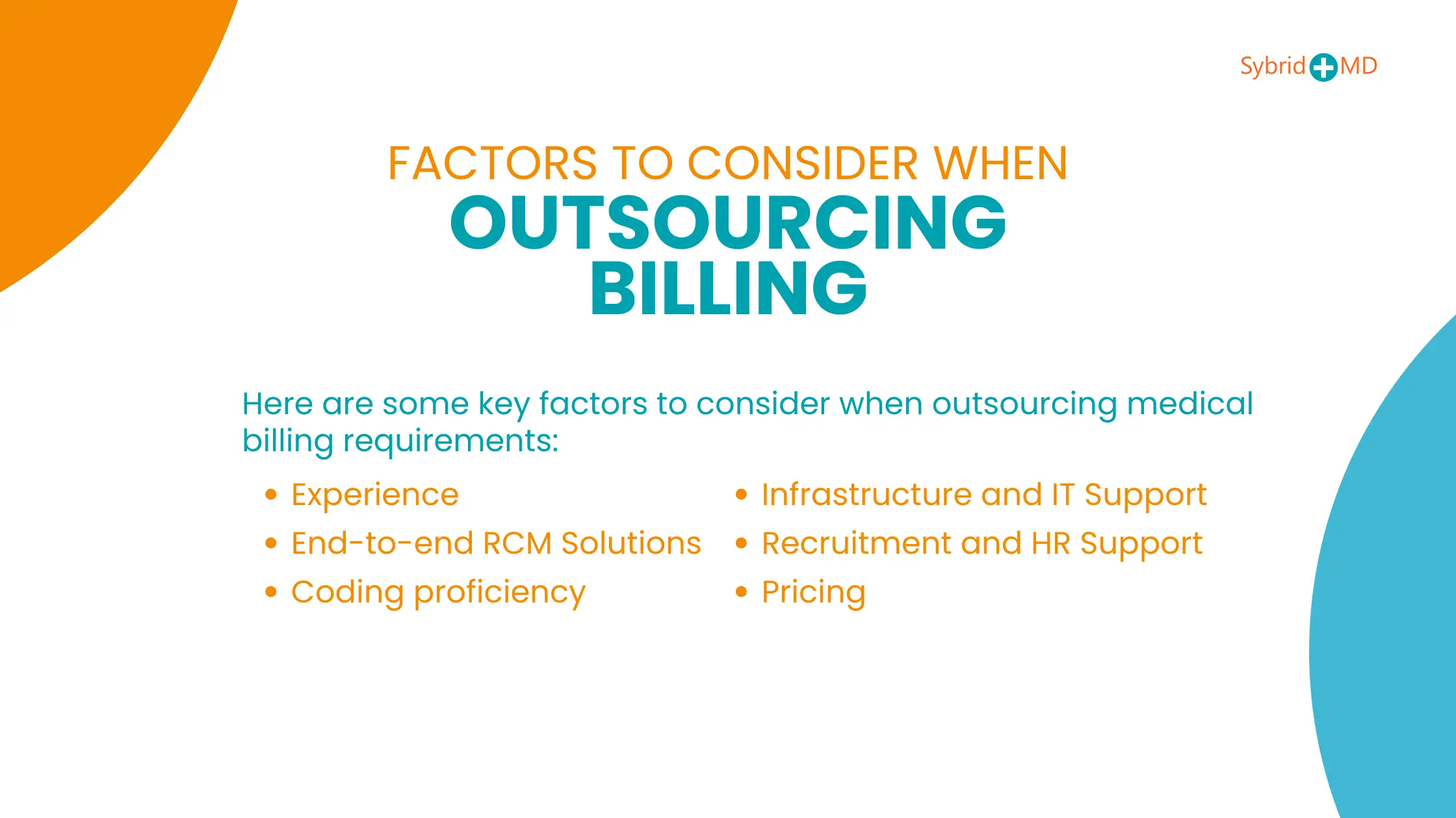 Factors to Consider when Outsourcing Medical Billing